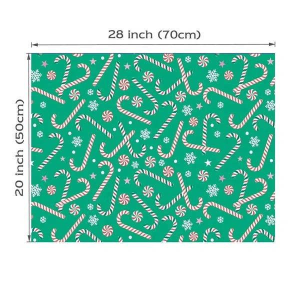 3 Festive Holiday Wrapping Paper sheets (Buy now) - Picture 2 of 4